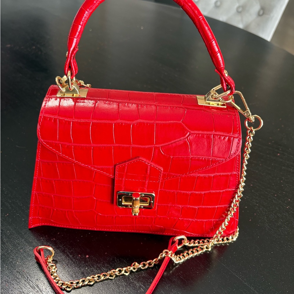 Persaman New York Marta Embossed Satchel
